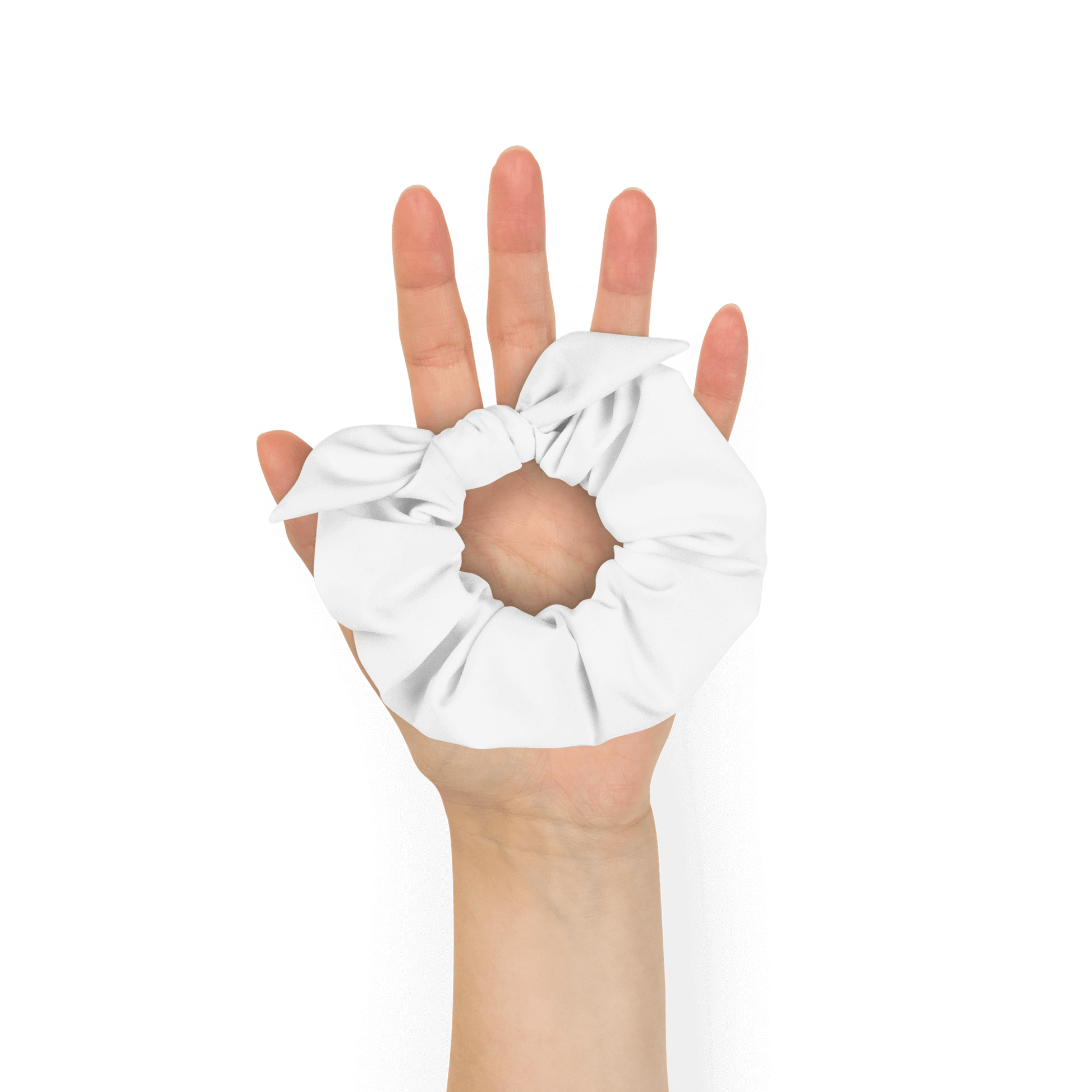 Woman using a white hot water bottle on her neck against a white background