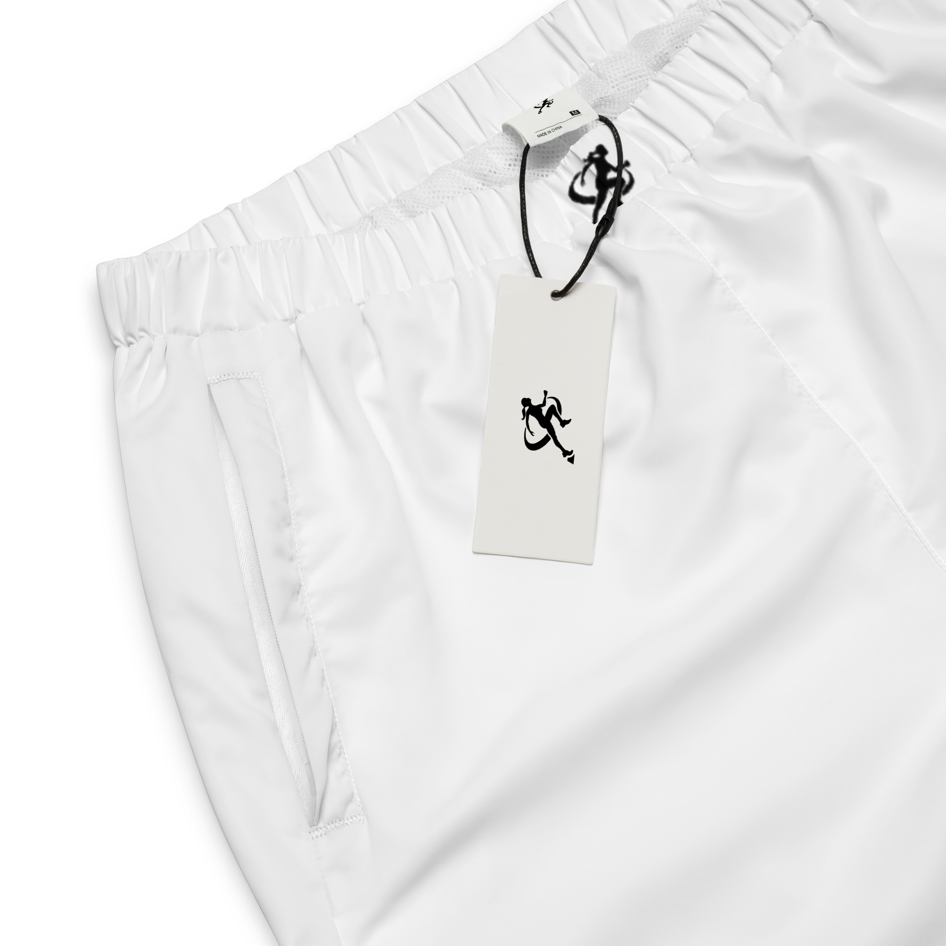 Person wearing a white outfit on a white background